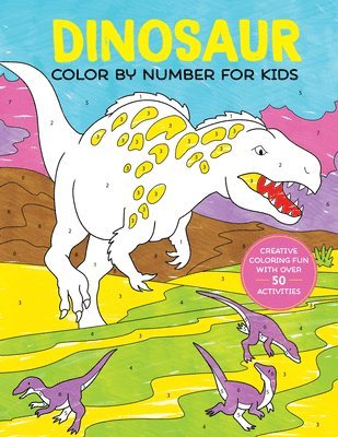 bokomslag Dinosaur Color by Number for Kids