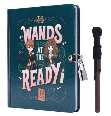 Harry Potter: Wands At The Ready Lock & Key Diary 1