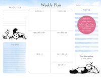 bokomslag Big Panda and Tiny Dragon Weekly Planner Notepad