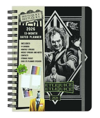 bokomslag 2026 Beetlejuice Beetlejuice 13-Month Weekly Planner