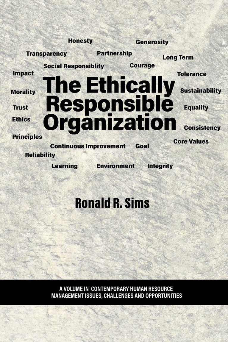 Ronald R. Sims, R. Sims, Ronald - Ethically Responsible Organization, Inbunden