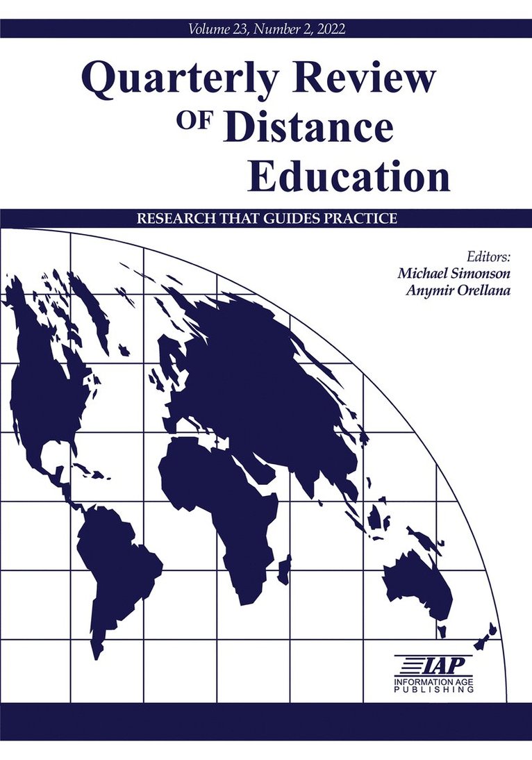 Michael Simonson, Anymir Orellana - Quarterly Review of Distance Education Vol 23 Issue 2, Häftad