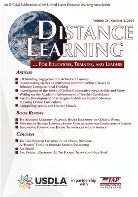 bokomslag Distance Learning Vol 21 Issue 2