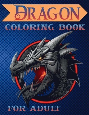 bokomslag Dragon Coloring Book for Adult