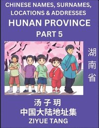 bokomslag Hunan Province (Part 5)- Mandarin Chinese Names, Surnames, Locations & Addresses, Learn Simple Chinese Characters, Words, Sentences with Simplified Characters, English and Pinyin