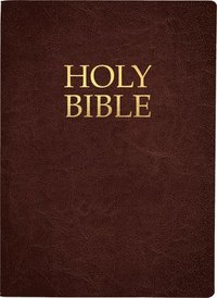 bokomslag Kjver Holy Bible, Large Print, Dark Mahogany Genuine Leather, Thumb Index: (King James Version Easy Read, Red Letter, Premium Cowhide, Brown)