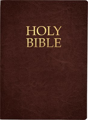 bokomslag Kjver Holy Bible, Large Print, Dark Mahogany Genuine Leather, Thumb Index: (King James Version Easy Read, Red Letter, Premium Cowhide, Brown)