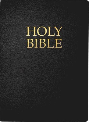 bokomslag Kjver Holy Bible, Large Print, Black Bonded Leather, Thumb Index