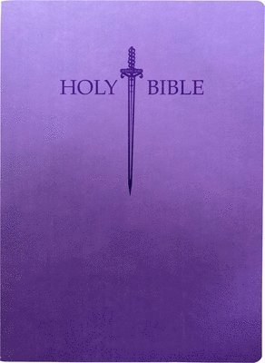 bokomslag Kjver Sword Holy Bible, Large Print, Royal Purple Ultrasoft, Thumb Index