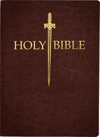 bokomslag KJV Sword Bible, Large Print, Dark Mahogany Genuine Leather, Thumb Index