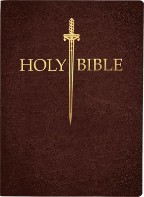 KJV Sword Bible, Large Print, Mahogany Genuine Leather, Thumb Index: (Red Letter, Premium Cowhide, Brown, 1611 Version) 1