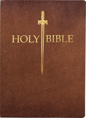 KJV Sword Bible, Large Print, Acorn Bonded Leather, Thumb Index: (Red Letter, Brown, 1611 Version) 1