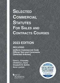 bokomslag Selected Commercial Statutes for Sales and Contracts Courses, 2023 Edition
