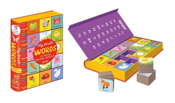 My First Words: 15 Clever Mini Board Books