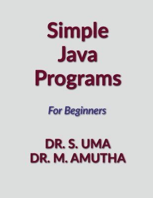 bokomslag Simple Java Programs