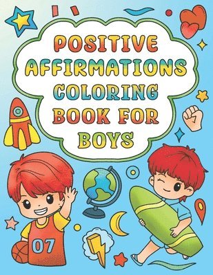 bokomslag Positive Affirmations Coloring Book for Boys