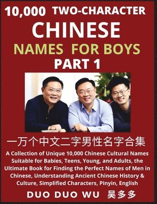 bokomslag Learn Mandarin Chinese with Two-Character Chinese Names for Boys (Part 1)