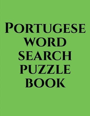 bokomslag Portugese word search puzzle book