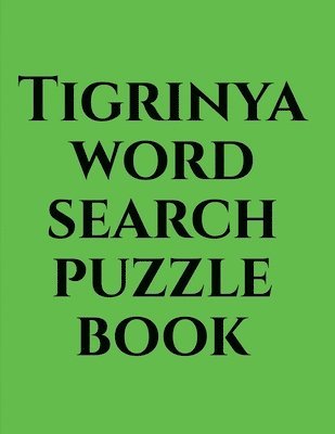 Gss - Tigrinya word search puzzle book, Häftad