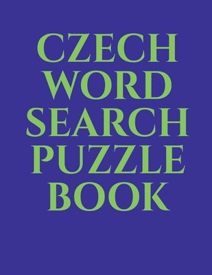 Gss - Czech Word Search Puzzle Book, Häftad
