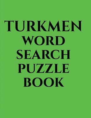 Gss - Turkmen word search puzzle book, Häftad