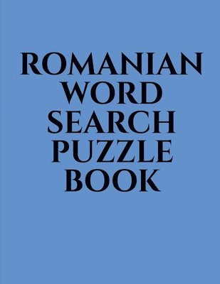 Gss - Romanian Word Search Puzzle Book, Häftad