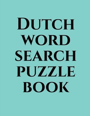 Gss - Dutch word search puzzle book, Häftad