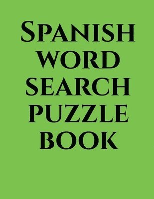 Gss - Spanish word search puzzle book, Häftad
