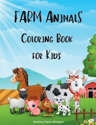 bokomslag Farm Animals Coloring Book for Kids