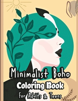 bokomslag Minimalist Boho Coloring Book For Adults & Teens