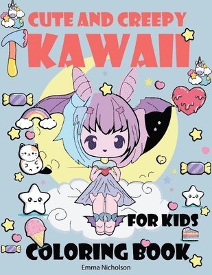 bokomslag Cute and Creepy Kawaii Coloring Book for Kids