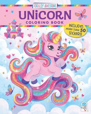 bokomslag Totally Awesome Unicorn Coloring Book with Stickers