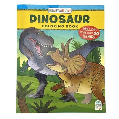 bokomslag Totally Awesome Dinosaur Coloring Book with Stickers