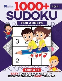 bokomslag Kunlektra Brain Teaser 1000+ 4 x 4 Sudoku Puzzle Book for Kids