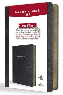 Biblia Reina Valera Revisada 1960 Letra Súper Gigante, Símil Piel Negro / Spanish Bible Rvr 1960 Super Giant Print, Black Leathersoft 1