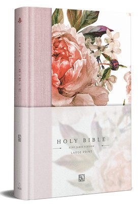 bokomslag KJV Holy Bible, Large Print Medium Format, Pink Cloth Hardcover W/Ribbon Marker, Red Letter