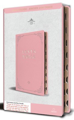 bokomslag Biblia Rvr 1960 Letra Grande Tamaño Manual, Piel Rosada Con Índice / Spanish Bible Rvr 1960 Handy Size Large Print Leathersoft Pink with Index