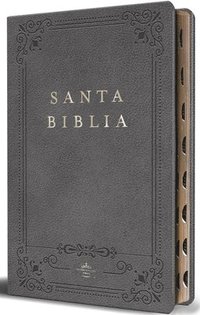 bokomslag Biblia Rvr 1960 Letra Grande Tamaño Manual, Piel Gris Con Índice / Spanish Bible Rvr 1960 Handy Size Large Print Leathersoft Gray with Index