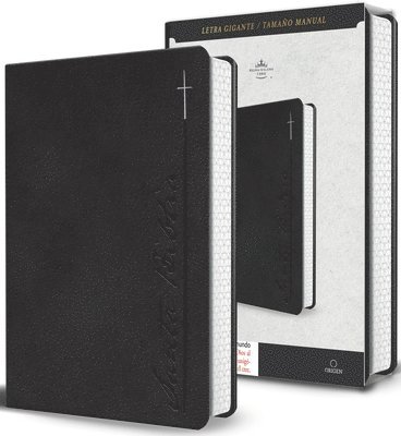 bokomslag Biblia Rvr 1960 Letra Gigante, Símil Piel, Gris (Edición Cantos Pintados) / Spanish Bible Rvr 1960 Giant Print Handy Size Leathersoft Gray with Cross