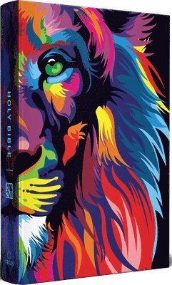 bokomslag KJV Holy Bible, Multi Color Lion of Judah, Large Print, Handy Size Format, Hardcover, Ribbon Marker, and Red Letter