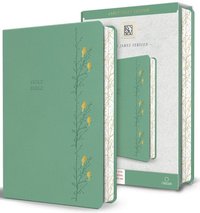 bokomslag KJV Holy Bible, Large Print Medium Format, Green with Birds Faux Leather W/ Ribbon Marker, Red Letter