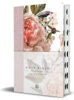 bokomslag KJV Holy Bible, Large Print Medium Format, Pink Cloth Hardcover W/Thumb Index and Ribbon Marker, Red Letter
