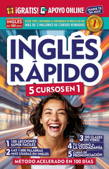Inglés en 100 días - Inglés rápido. 5 cursos en 1 / Quick English. 5 courses in 1, Häftad