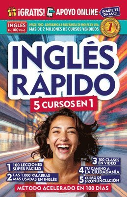 Inglés En 100 Días - Inglés Rápido. 5 Cursos En 1 / Quick English. 5 Courses in 1, Häftad