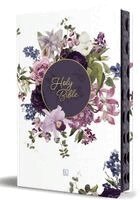 King James Version - KJV Holy Bible, Large Print Handy Size Format, Hardcover, Purple Flower, Page Edge Design, Thumb Index, Ribbon Marker, and Red Letter / KJV Holy Bible, Inbunden