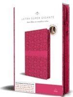 Biblia Reina Valera Revisada 1960 Letra Súper Gigante, Símil Piel Fucsia Rosada Cremallera E Índice / Spanish Bible Rvr 1960 Super Giant Print, Fuchsi