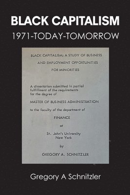 bokomslag Black Capitalism