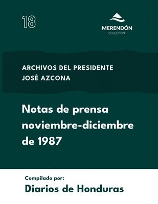 bokomslag Notas de Prensa noviembre-diciembre de 1987