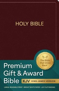 bokomslag KJV Holy Bible: Premium Gift and Award Bible, Burgundy Imitation Leather