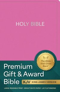 bokomslag KJV Holy Bible: Premium Gift and Award Bible, Pink Imitation Leather